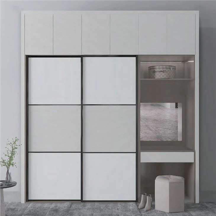 Imiteret træ aluminium garderobeskab