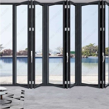 Tunge dobbeltfoldede aluminiumsdøre