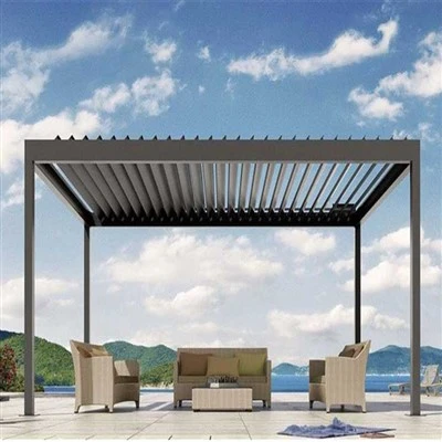 Vandtæt lameltagsystem i aluminium Pergola