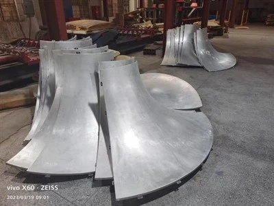 Dobbelt buet søjledæksel og lofter af aluminium
