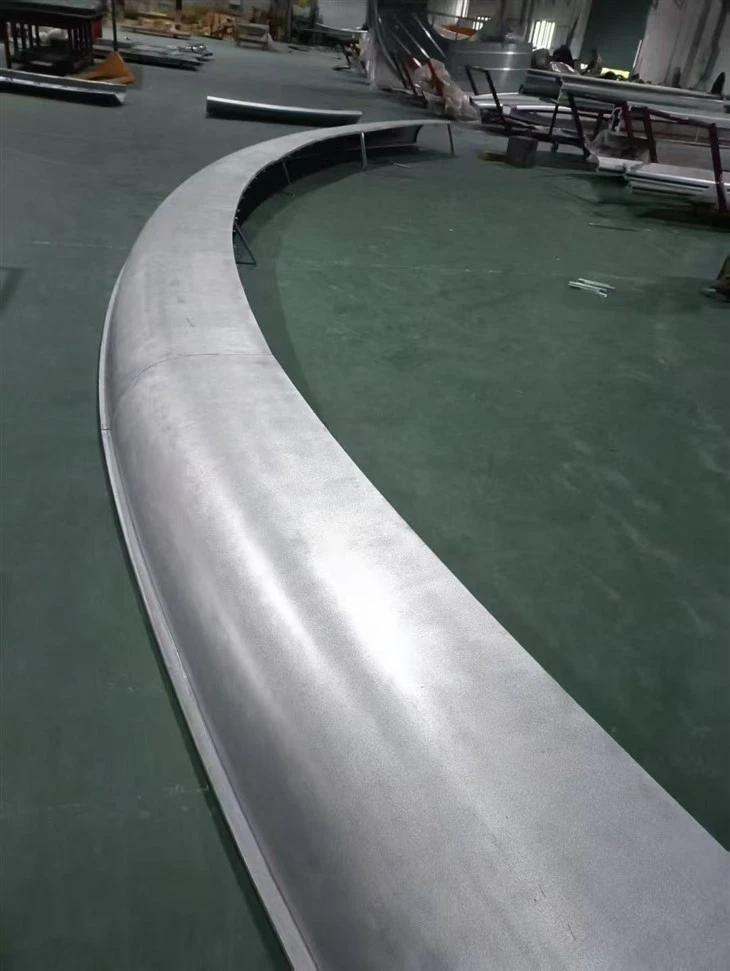 Aluminum Double Courved Column Cover And Ceilings suppliers