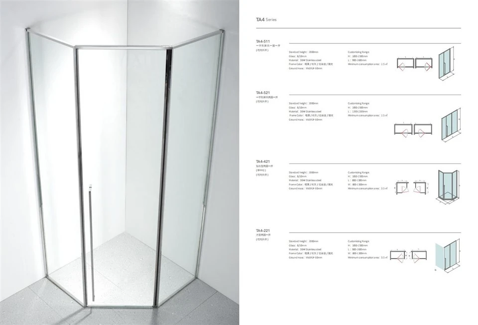 Diamond Shower Room With Casement Door: Enhancing Your Shower Experience